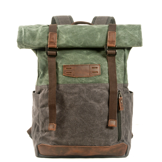 Aelric | Vintage Waxed Canvas and Leather Rolltop