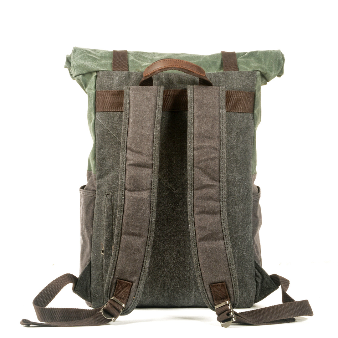 Aelric | Vintage Waxed Canvas and Leather Rolltop