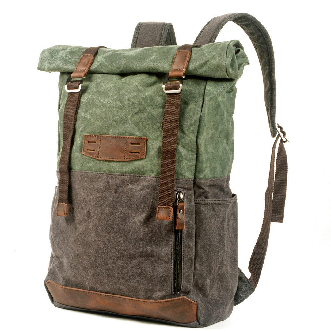 Aelric | Vintage Waxed Canvas and Leather Rolltop
