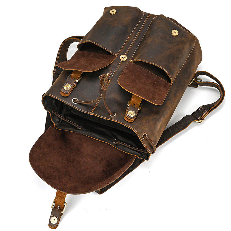 Wynn | Vintage Leather Satchel Backpack
