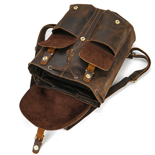 Wynn | Vintage Leather Satchel Backpack