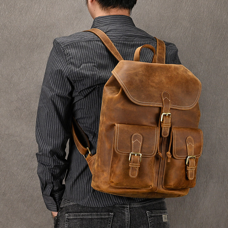 Wynn | Vintage Leather Satchel Backpack