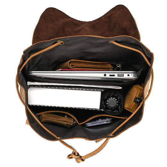 Wynn | Vintage Leather Satchel Backpack