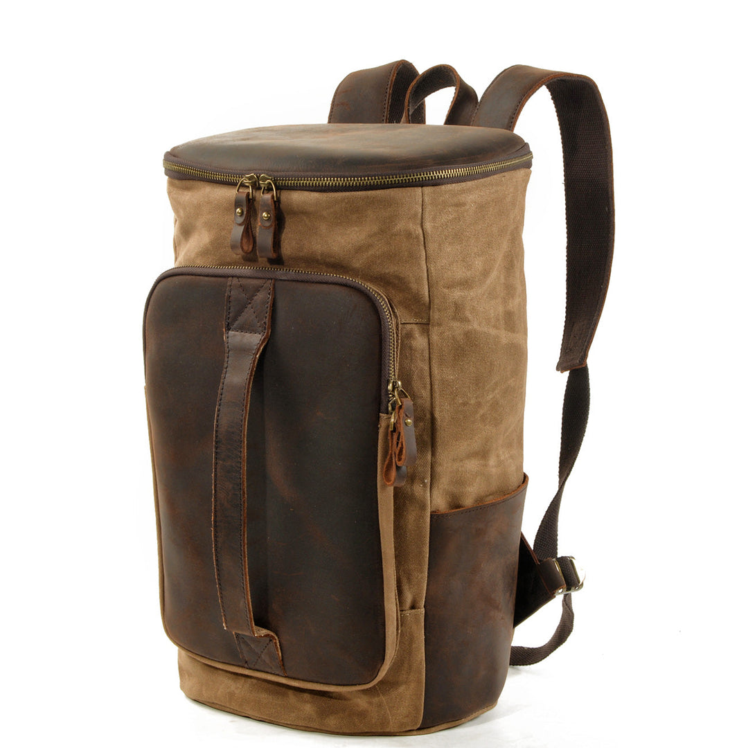 Brannor | Vintage Waxed Canvas and Leather Backpack