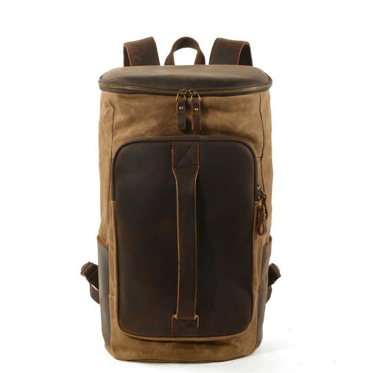 Brannor | Vintage Waxed Canvas and Leather Backpack