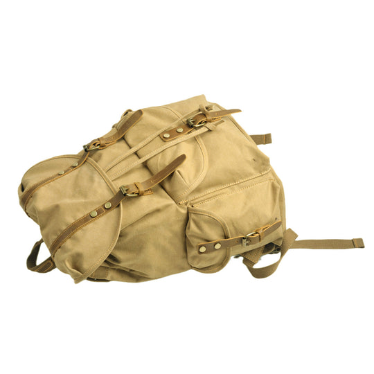 Montis | Vintage Canvas Leather Backpack