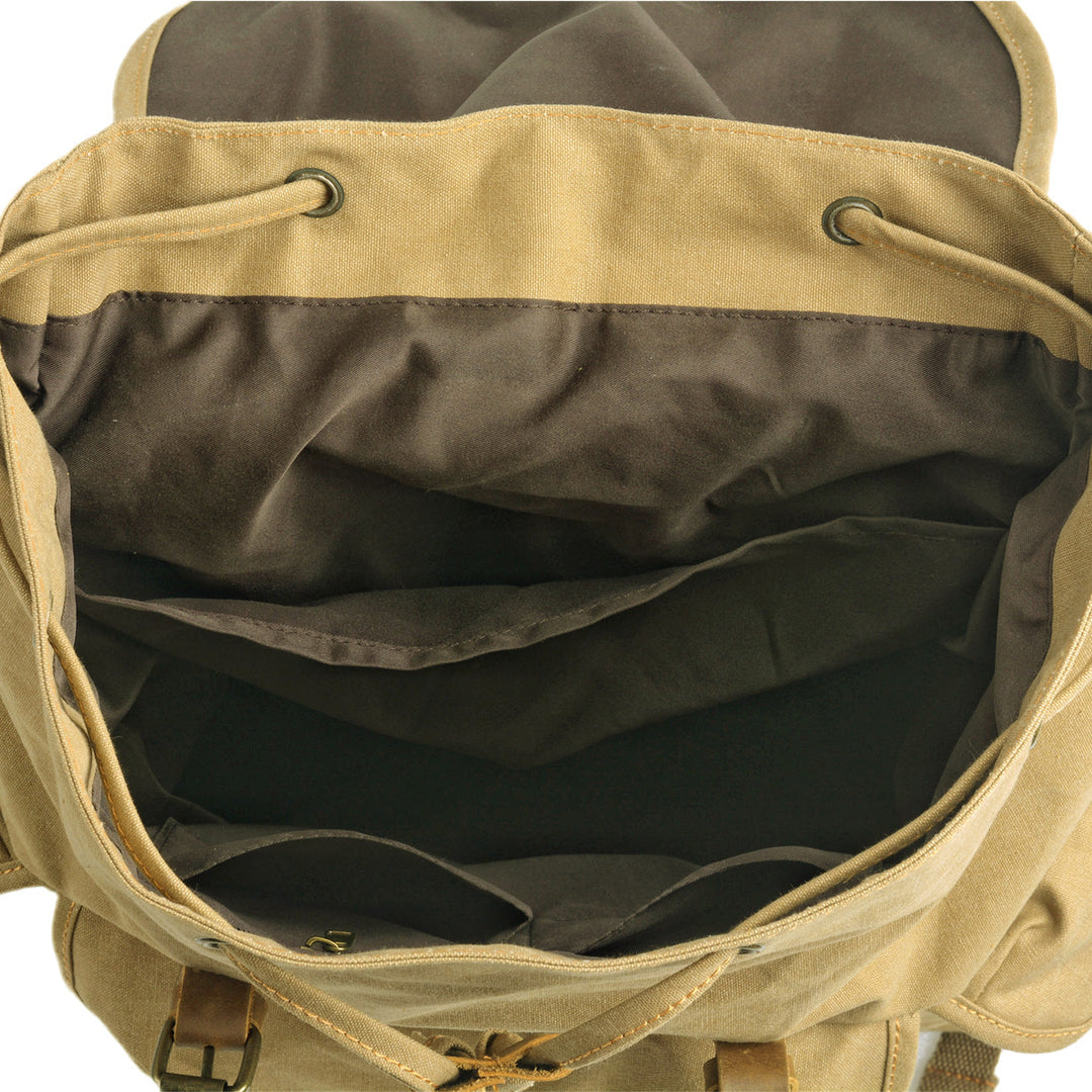 Montis | Vintage Canvas Leather Backpack