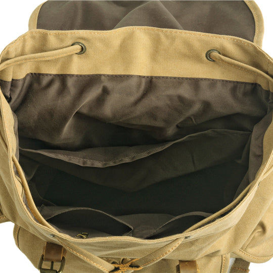 Montis | Vintage Canvas Leather Backpack
