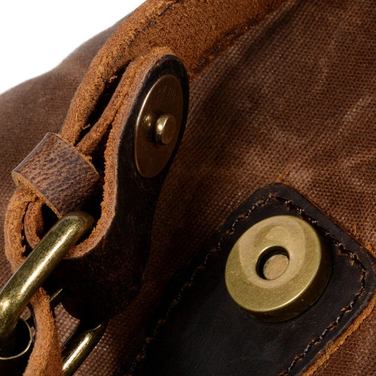 Ravn | Vintage Backpack Made of Waxed Canvas and Leather