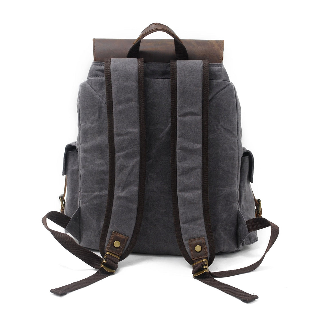 Arven | Vintage Waxed Canvas and Leather Hiking Backpack
