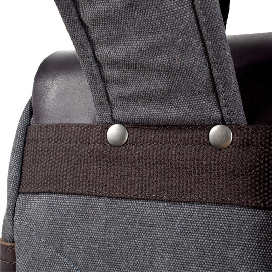 Sorelle | Vintage Waxed Canvas and Leather Laptop Backpack
