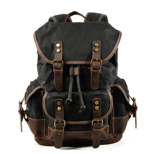 Atlas | Vintage Canvas Leather Hiking Backpack