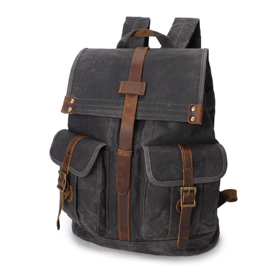 Edric | Vintage Canvas and Leather Backpack