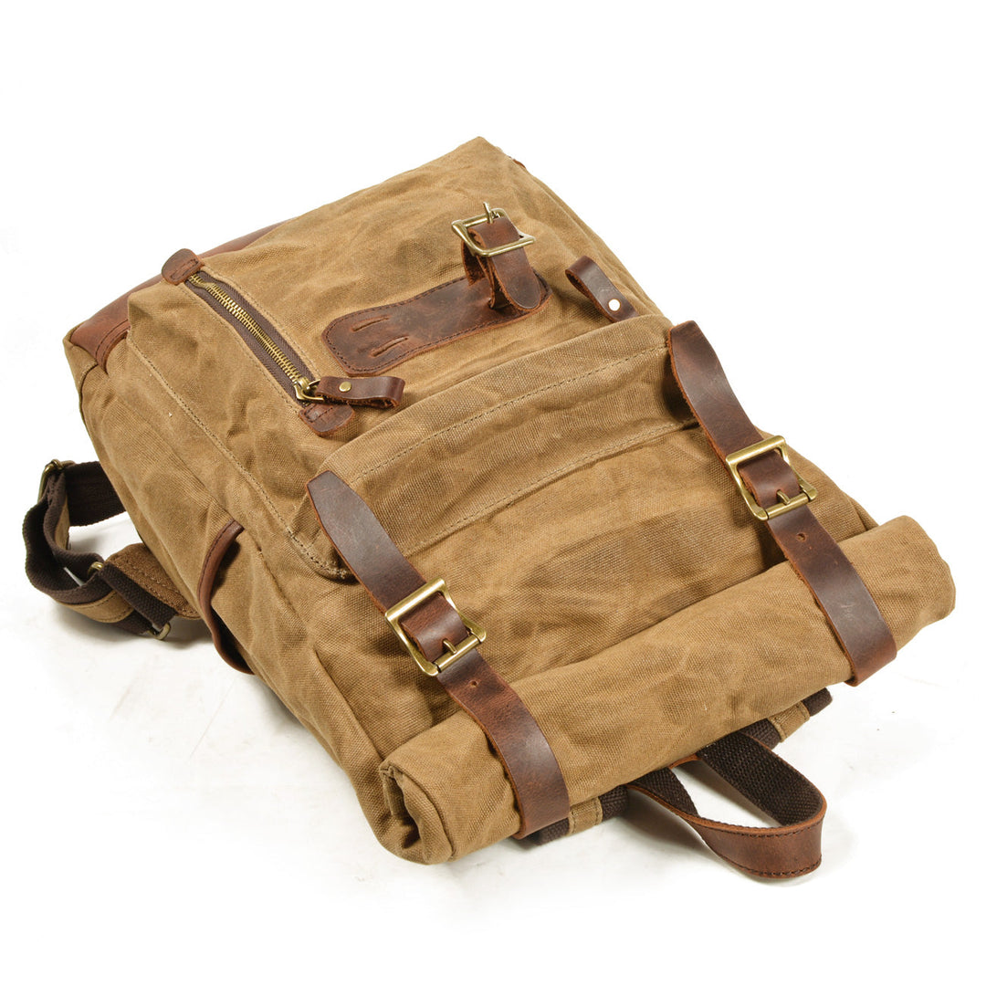 Maelor | Vintage Canvas and Leather Backpack