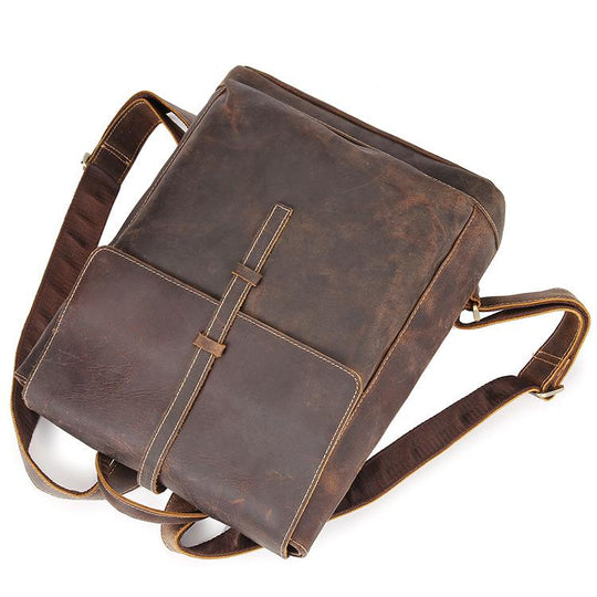 Remi | Minimalist Vintage Leather Backpack