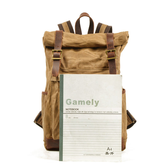 Maelor | Vintage Canvas and Leather Backpack