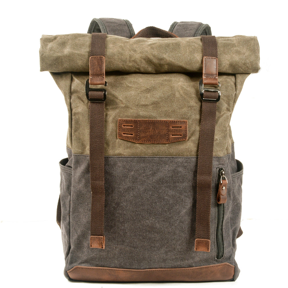 Aelric | Vintage Waxed Canvas and Leather Rolltop