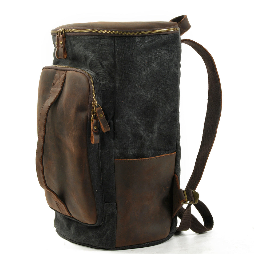 Brannor | Vintage Waxed Canvas and Leather Backpack