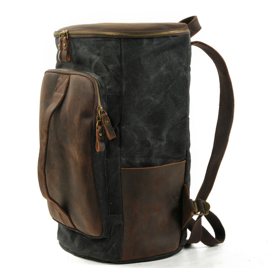 Brannor | Vintage Waxed Canvas and Leather Backpack