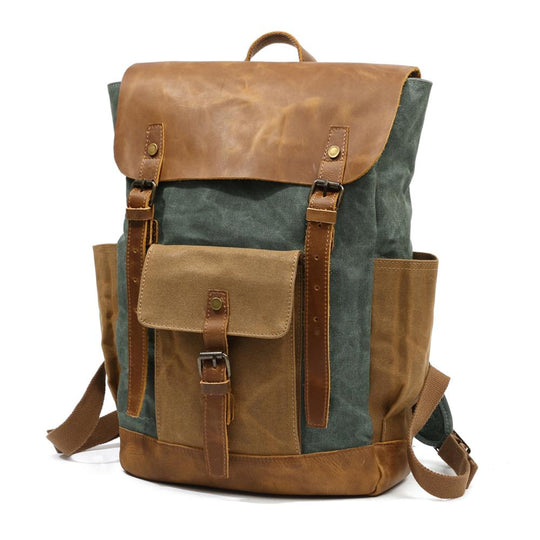 Maven | Vintage Canvas Leather Backpack