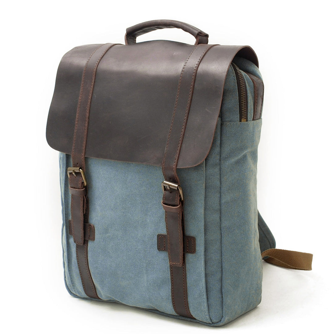 Fenric | Vintage Canvas and Leather Backpack
