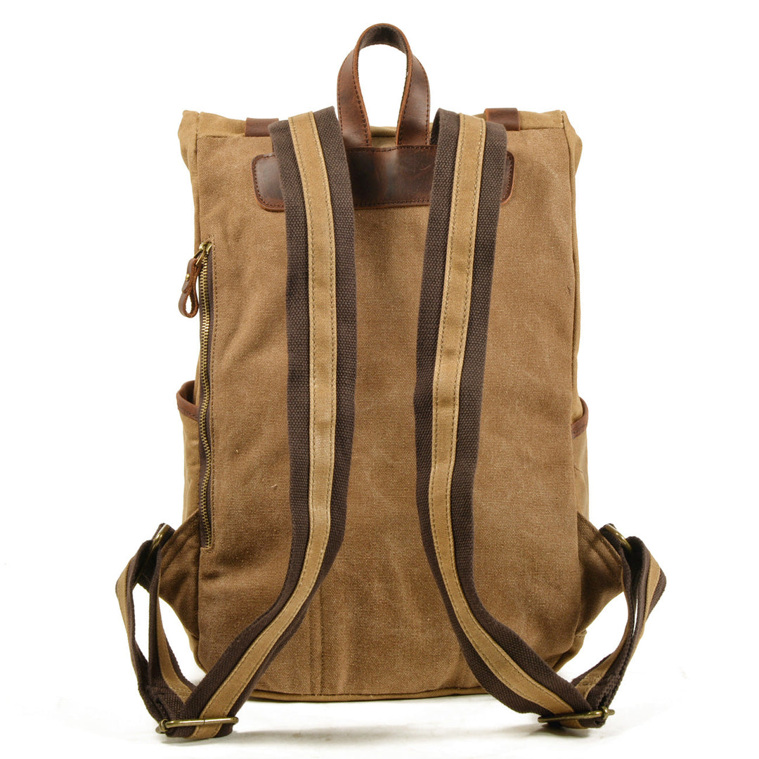 Maelor | Vintage Canvas and Leather Backpack