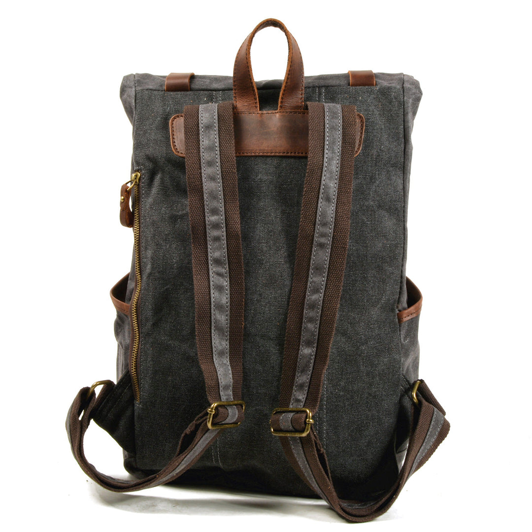Maelor | Vintage Canvas and Leather Backpack