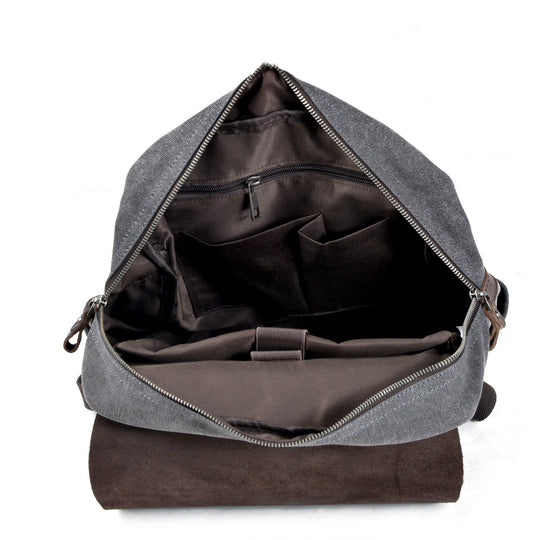 Sorelle | Vintage Waxed Canvas and Leather Laptop Backpack