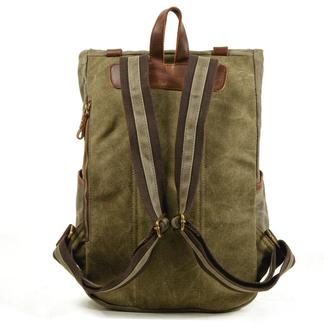 Maelor | Vintage Canvas and Leather Backpack