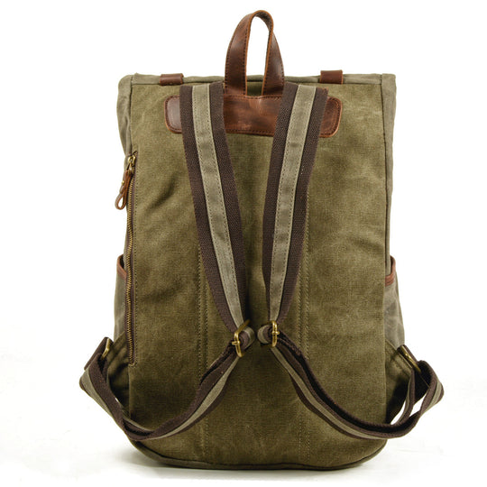 Maelor | Vintage Canvas and Leather Backpack