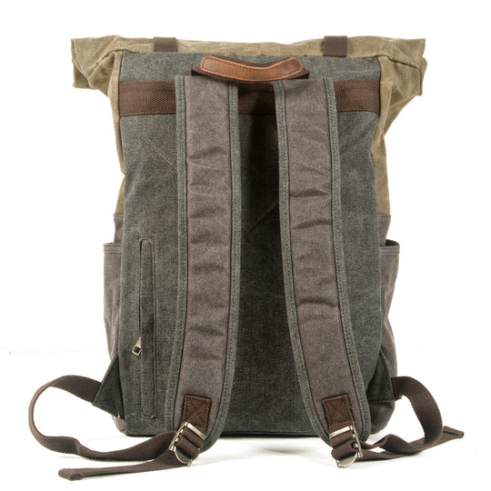 Aelric | Vintage Waxed Canvas and Leather Rolltop