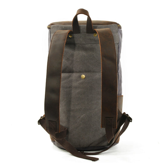 Brannor | Vintage Waxed Canvas and Leather Backpack