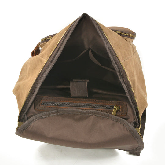Brannor | Vintage Waxed Canvas and Leather Backpack