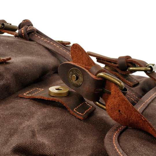 Atlas | Vintage Canvas Leather Hiking Backpack