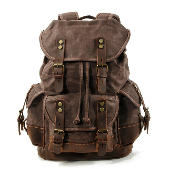 Atlas | Vintage Canvas Leather Hiking Backpack