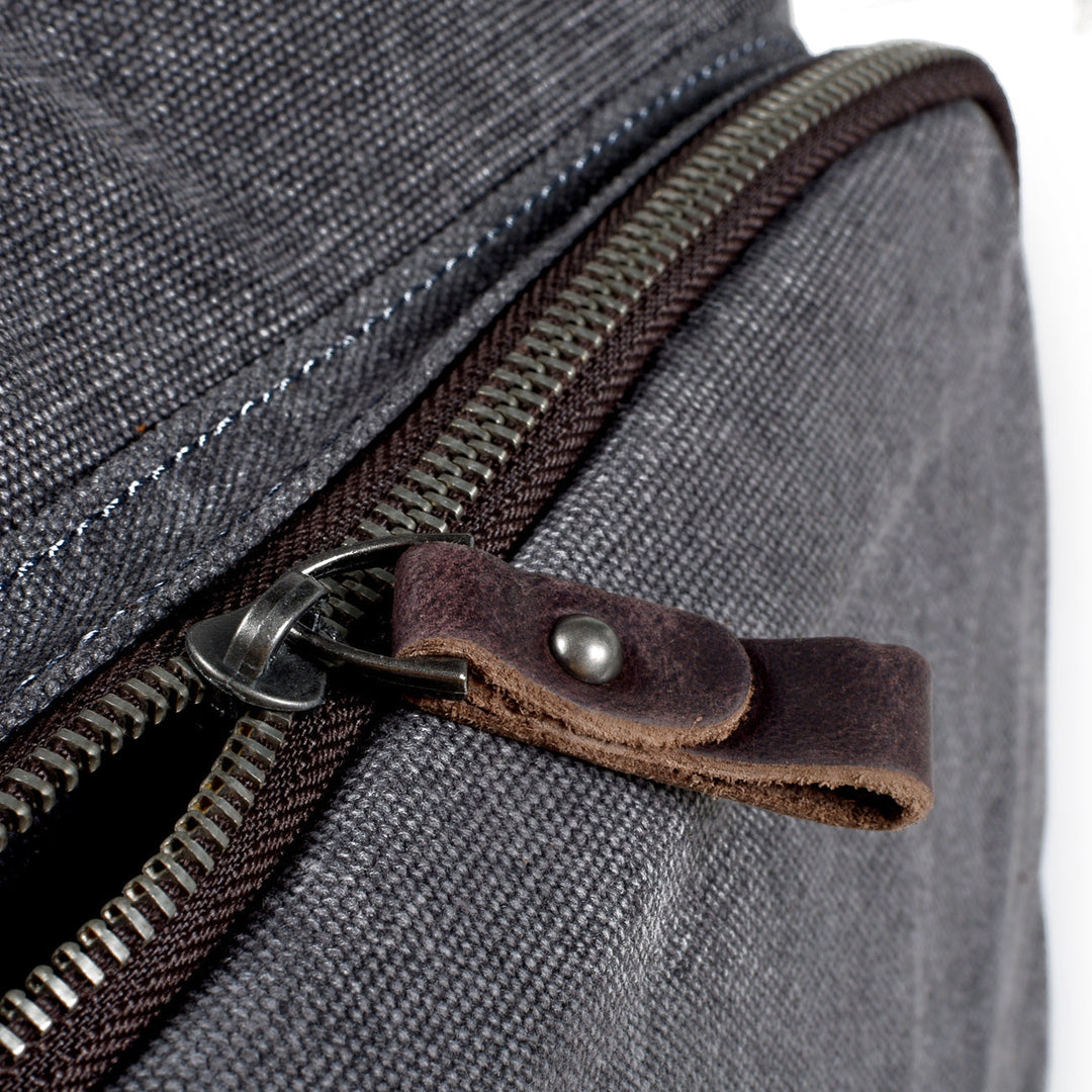 Sorelle | Vintage Waxed Canvas and Leather Laptop Backpack