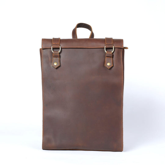 Alder | Vintage Leather Backpack with Flap