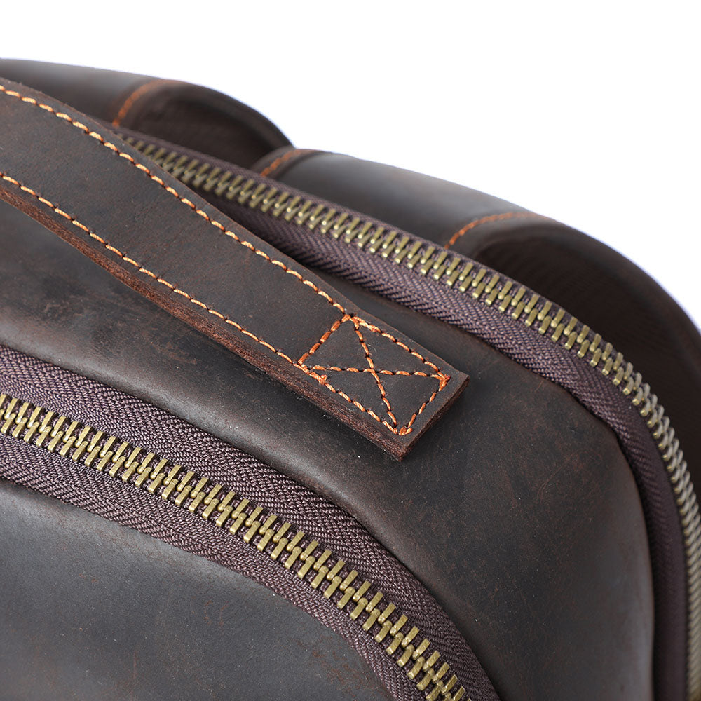 Ellis | Vintage Leather Laptop Backpack