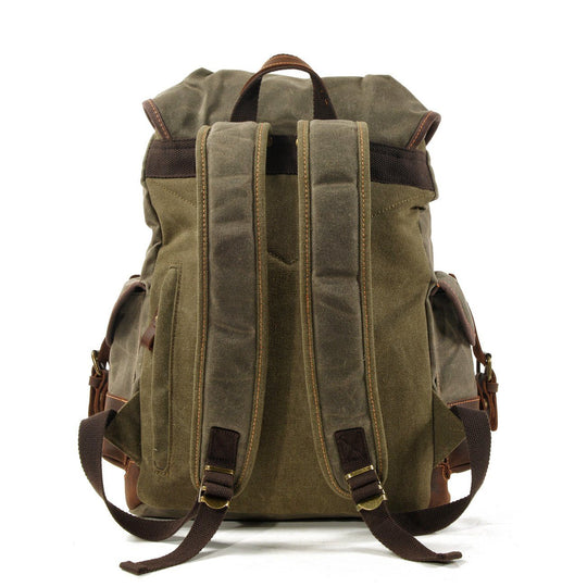 Atlas | Vintage Canvas Leather Hiking Backpack
