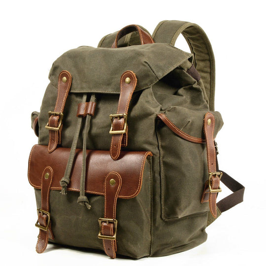 Everest | Vintage Canvas Leather Backpack
