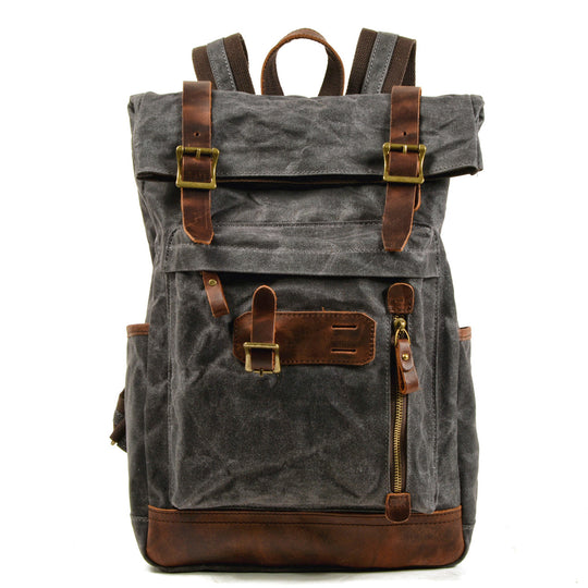 Maelor | Vintage Canvas and Leather Backpack