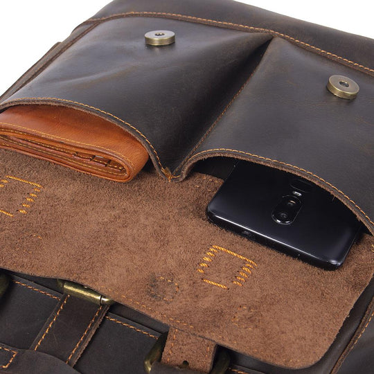 Velare | Leather Laptop Backpack