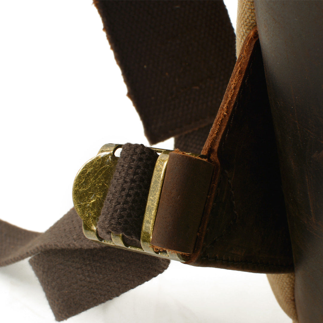 Brannor | Vintage Waxed Canvas and Leather Backpack