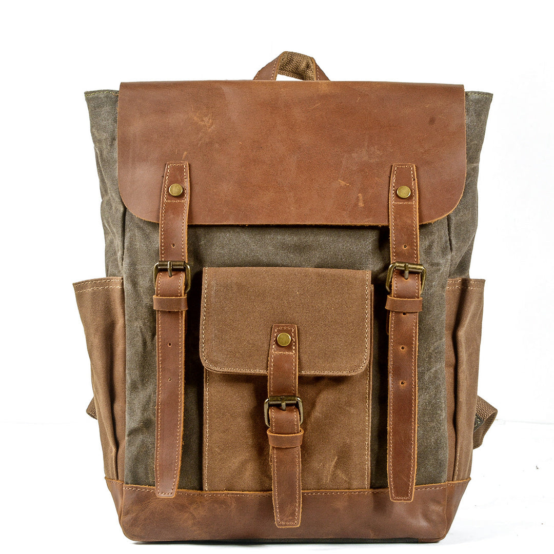 Maven | Vintage Canvas Leather Backpack