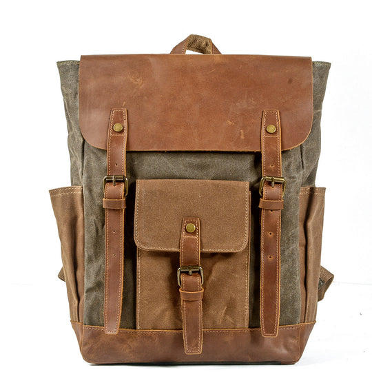 Maven | Vintage Canvas Leather Backpack
