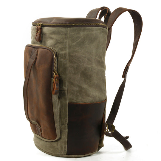 Brannor | Vintage Waxed Canvas and Leather Backpack