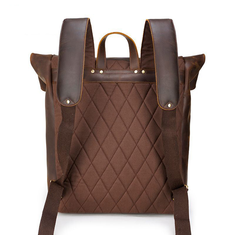 Rowan | Vintage Leather Backpack with Flap