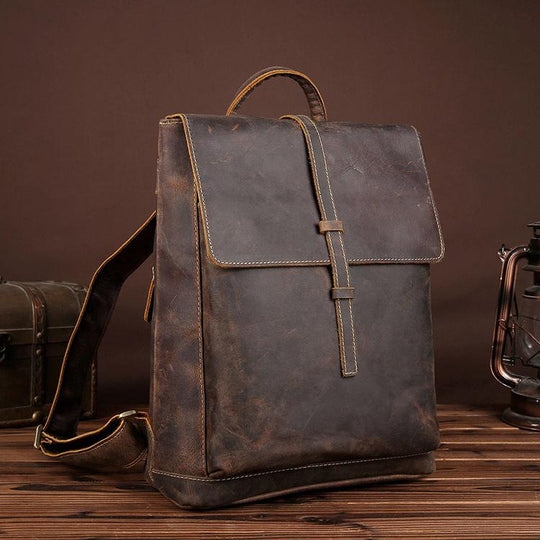 Remi | Minimalist Vintage Leather Backpack