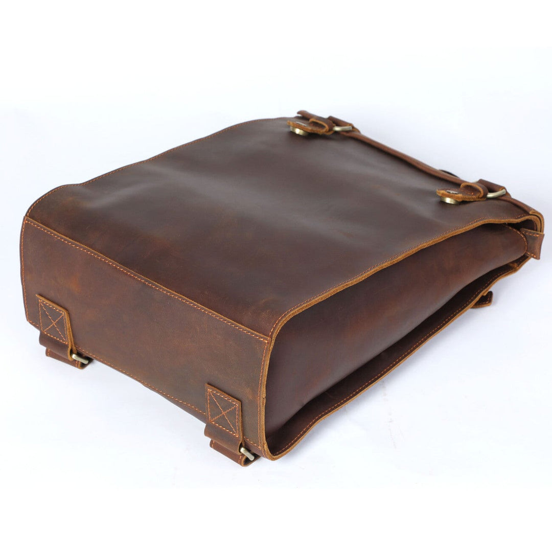 Alder | Vintage Leather Backpack with Flap