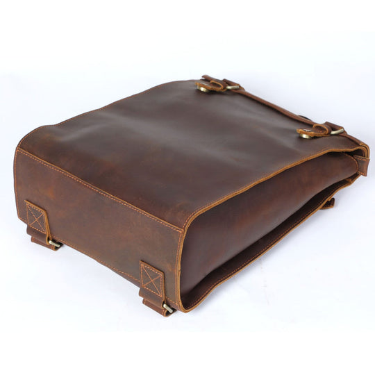 Alder | Vintage Leather Backpack with Flap